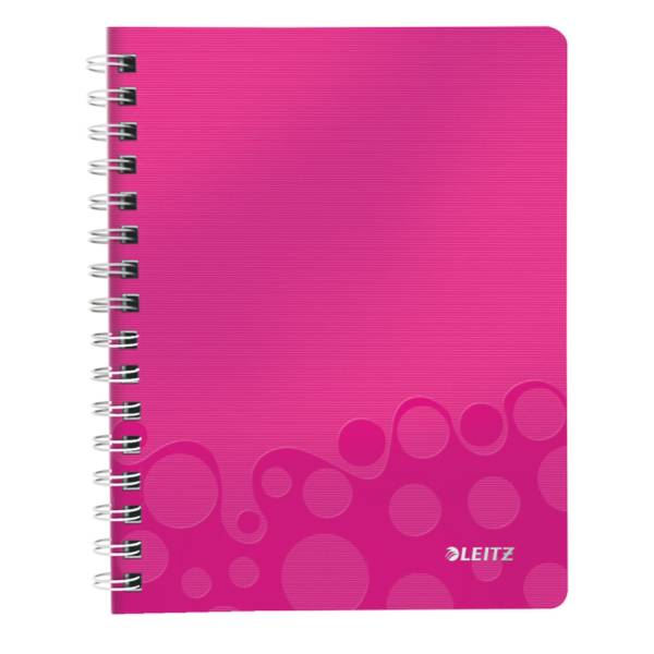 LEITZ Collegeblock A5 Wow pink metal 4639-00-23 80Bl lin.