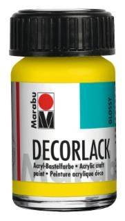 Decorlack Acryl, Gelb 019, 15 ml