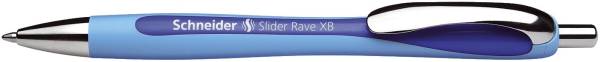 Kugelschreiber Slider Rave XB, blau (dokumentenecht)