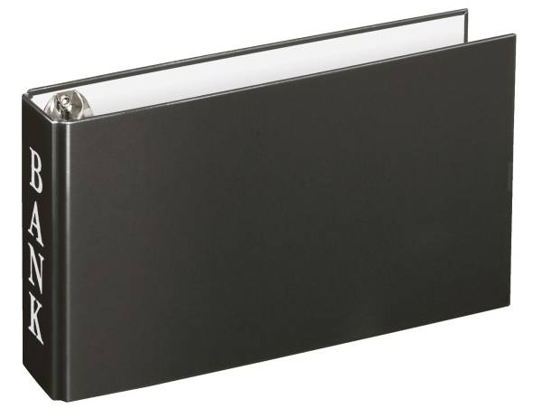 Bankordner BANK A6, 2 D Ring Mechanik 30 mm, schwarz