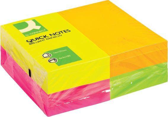 Q-CONNECT Haftnotizblock Rainbow 12ST ne KF01350 125x75 mm