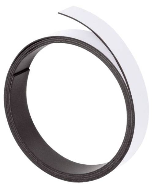 Magnetband 100 cm x 10 mm, weiß