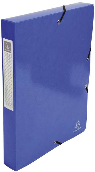 EXACOMPTA Archivbox A4 Iderama d.blau 59928E 40mm