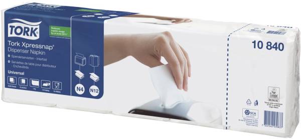 Spenderservietten weiß, 33 x 21,3 cm, 1 125 Stück
