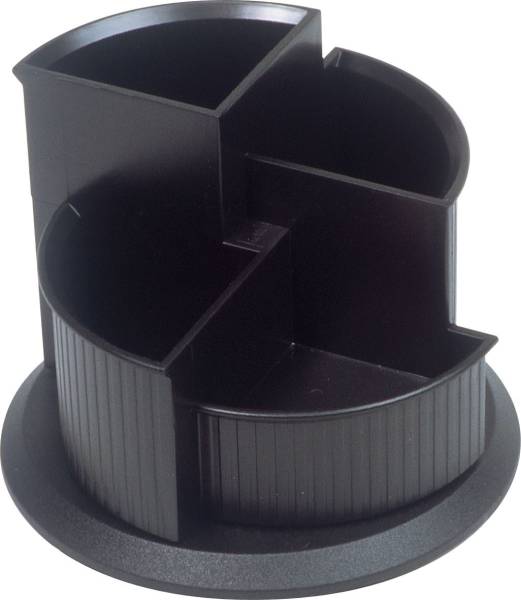 HELIT Schreibköcher schwarz H6390595 drehbarer Fuß
