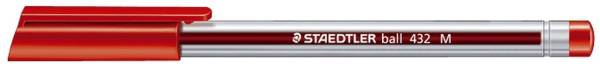 STAEDTLER Kugelschreiber ball 432 M rot 432 M-2