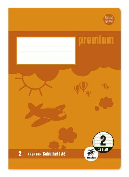 STAUFEN PREMIUM Heft A5 16BL Lin.2 734010302