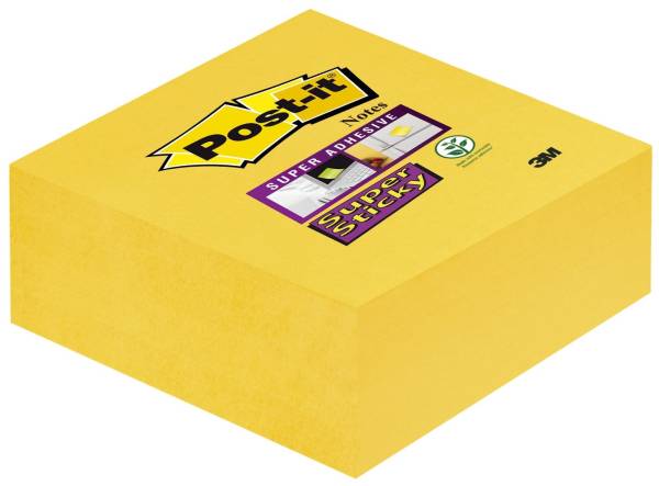 Haftnotiz Würfel, 70 g, 76 x 76 mm, narzissengelb, 270 Blatt