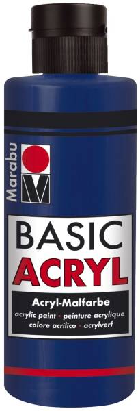 Basic Acryl, Dunkelblau 053, 80 ml