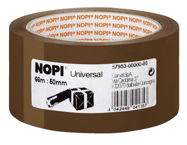 Verpackungsklebeband Universal, 50 mm x 66 m, braun