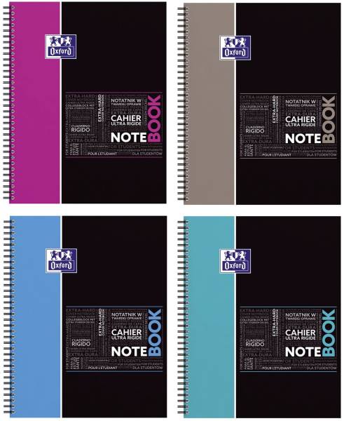 Notebook A4+ 80Bl kar sort