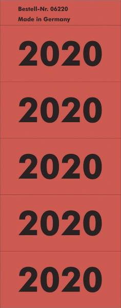 Inhaltsschildchen 2020 rot EUTRAL 6220 100ST