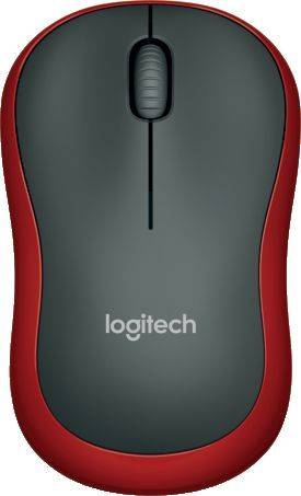 LOGITECH Maus M185 Wireless Optisch schwarz/rot 910-002240