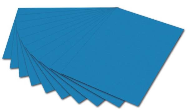 FOLIA Fotokarton A4 mittelblau 614/50 34 300g