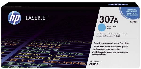 HP Lasertoner Nr. 307A cyan CE741A