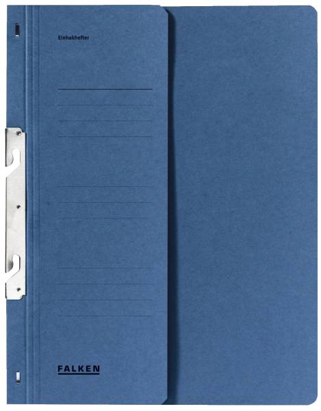 Einhakhefter A4 1 2 Vorderdeckel kfm Helfung, blau, Manilakarton, 250 g qm