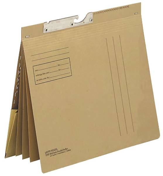 2183 Pendel Mehrfachhefter Combi vier kfm Heftungen, Natronkarton, naturbraun