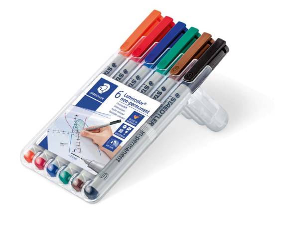 Feinschreiber Universalstift Lumocolor non permanent, S, Box mit 6 Farben®