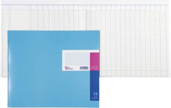 Spaltenbuch Kopfleisten Ausführung 348 x 257 mm, 26 Spalten