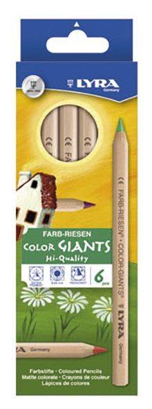 LYRA Farbstift Farb-Riese® 6ST natur L3931060 Kartonetui