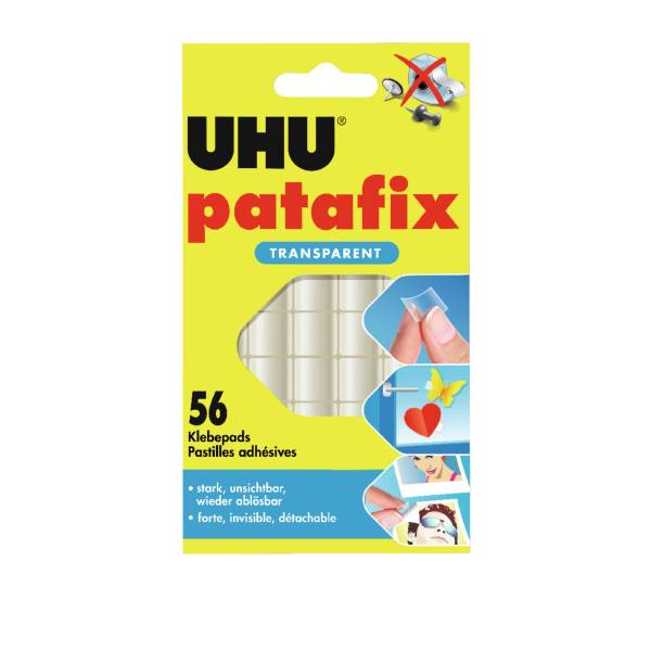 UHU Klebestücke Patafix transparent 48815 56St