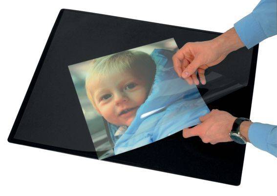 Q-CONNECT Schreibunterlage 63x50cm schwarz KF26798 PP inkl.Folie