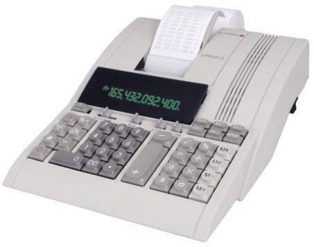 Tischrechner CPD 5212, mechanisches Druckwerk, 12 Zeichen, 220x90x290mm, lichtgrau
