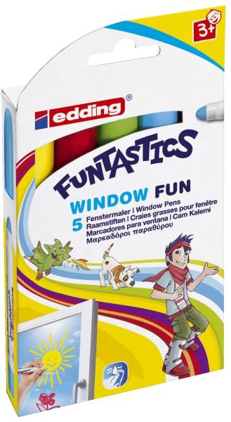 Window Marker Fun e 16 5er Set Funtastics, 2 6 mm, sortiert