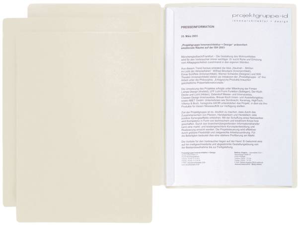 PAGNA Präsentationsmappe Star beige 22008-09 2tlg