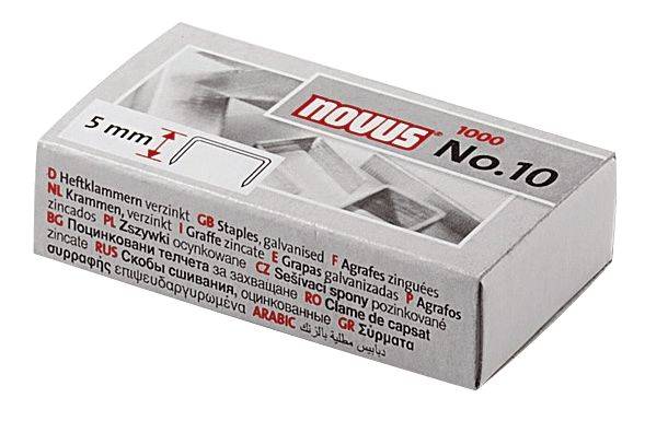 NOVUS Heftklammern Nr.10 2000ST 040-0179 Eisendraht