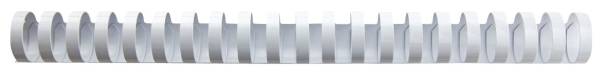 Spiralbinderücken Plastik A4, 19 mm 165 Blatt, weiß, 100 Stück