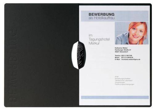 Bewerbungsmappen Swing schwarz