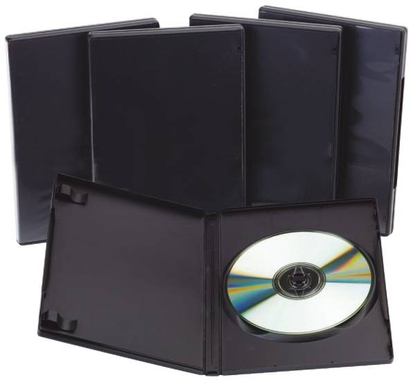 DVD Leerhüllen Hardbox für 1 DVD inkl Booklet
