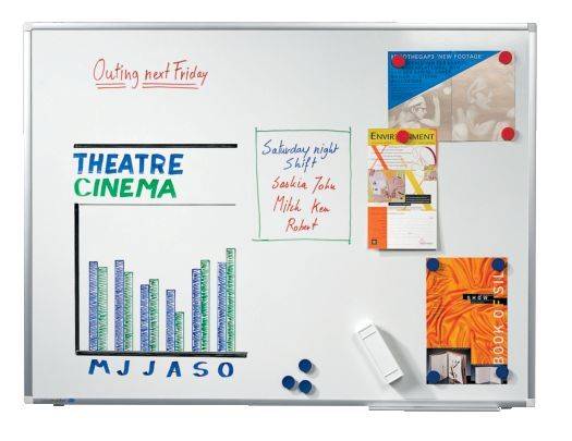 LEGAMASTER Whiteboardtafel weiß 150x100 cm 7-101063 Premium Plus