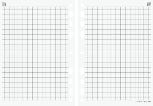 RIDO Ersatzeinlage kariert Papier 14,8x21cm 7065451 für Timing 1