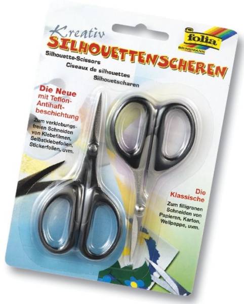 FOLIA Schere Silhouetten 10,5cm 779 2ST in Blister