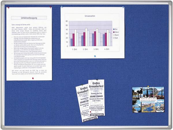 FRANKEN Filztafel 60x90cm k`blau PT830203 PRO