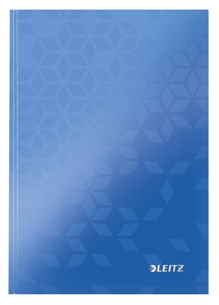 LEITZ Notizbuch A5 WOW kar. blau 4628-10-36