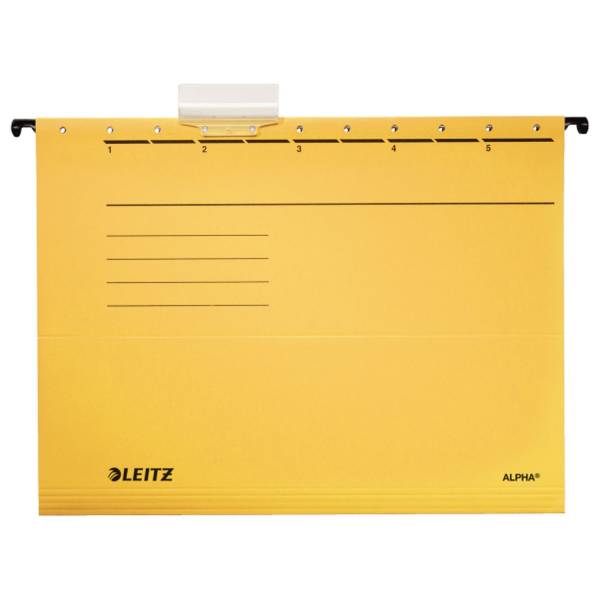 LEITZ Hängemappe Alpha gelb 1985-30-15 seitl.offen 5ST