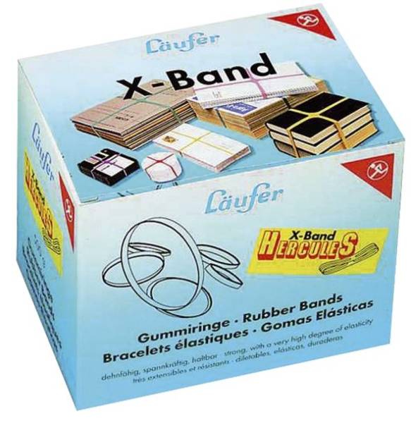 X Bänder Hercules 25 x 250 mm, 500 g bunt sortiert
