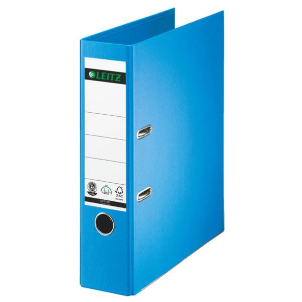 LEITZ Ordner Papier A4 80mm hellblau 1007-00-30 Vollpapier