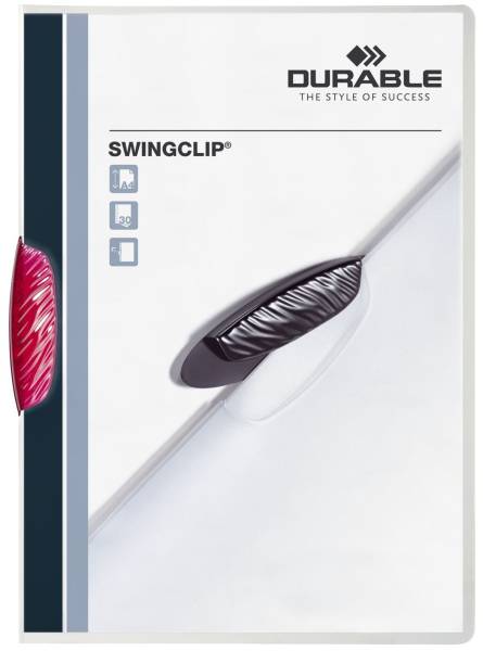 Klemm Mappe SWINGCLIP 30 Blatt, purpur rot®