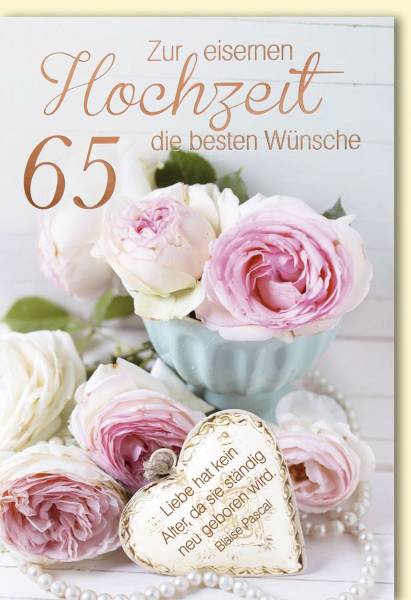Eiserne Hochzeitskarte 3010 Bild