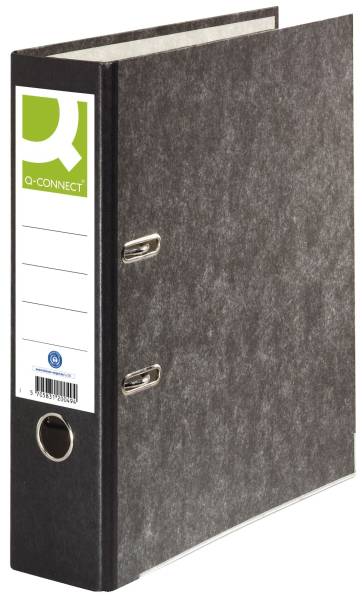 Wolkenmarmor Ordner A4, 80 mm, schwarz