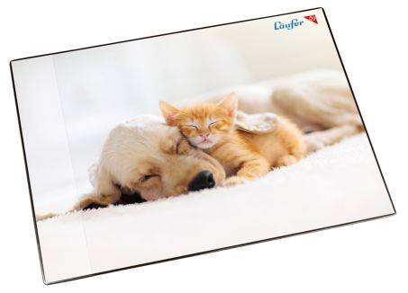 LÄUFER Schreibunterlage Motiv 40x53cm 46657 Hund und Katze