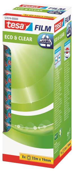 Eco & Clear Office Box unsichtbar, Bandgröße (L x B): 33 m x 19 mm