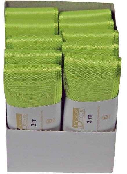GOLDINA Basic Taftband 40mmx3m apfelgrün 14450405511003
