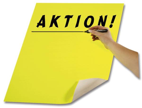 Plakatkarton 48 x 68 cm, zitronengelb