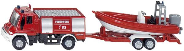 Unimog Feuerwehr mit Boot, Nr 1636