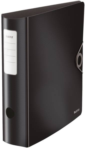 1047 Ordner 180° Active Solid A4, 8 cm, Innentaschen, Gummizug, schwarz